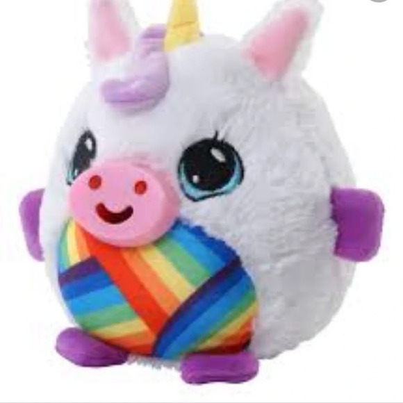 Mushabelly Chatter plush rainbow unicorn - Picture 2 of 5
